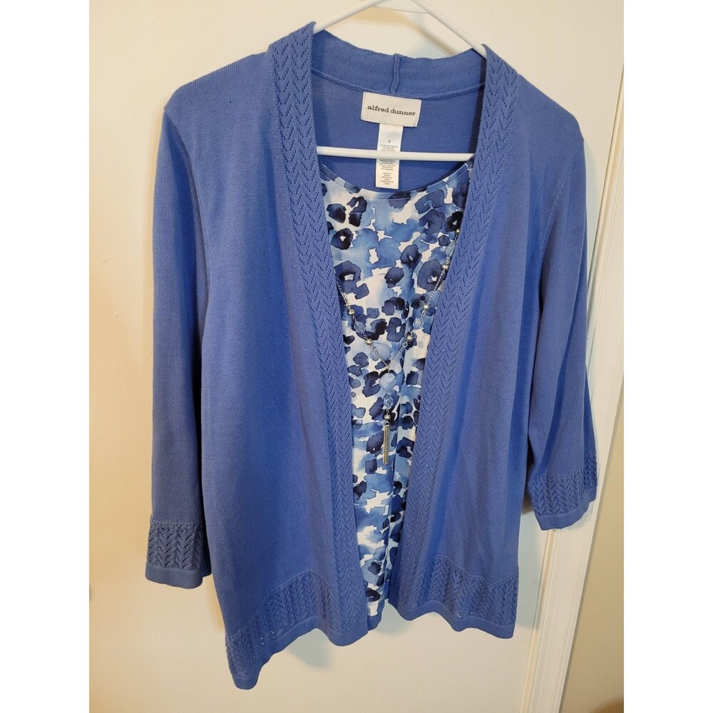NWOT Women's Alfred Dunner Two-in-One Sweater Size Small